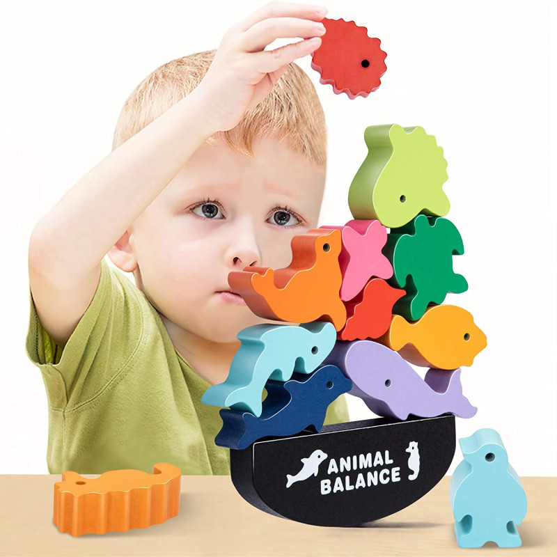 Board Game Nature - Nowe dzieci Montessori drewniane klocki do