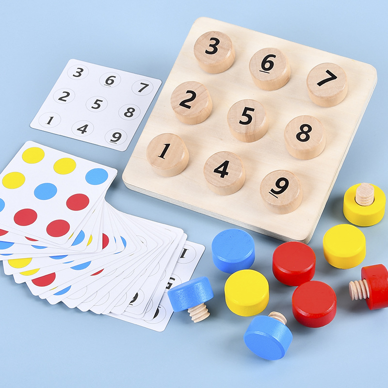 Board Game Nature - Drewniane dokręcić śruby pasujące wyzwanie stół