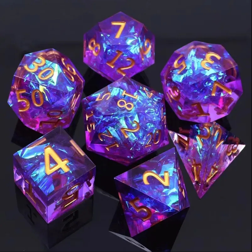 7PCS Zestaw kostek z żywicy Wi – Board Game Roleplay recenzja i cena