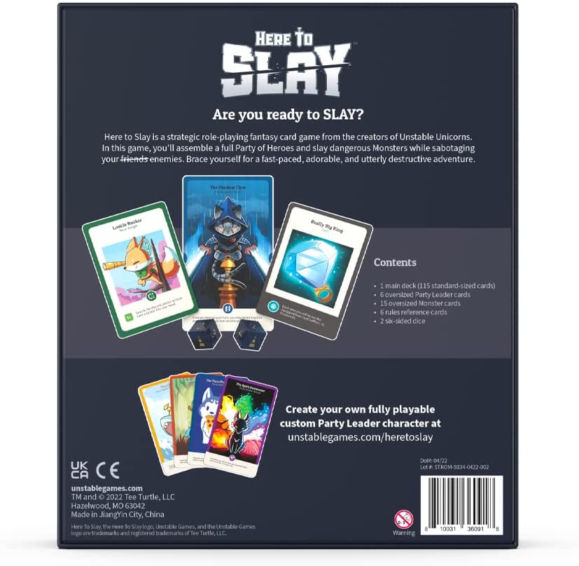 Unstable Games Here to Slay Gr – Board Game Pirates recenzja i cena