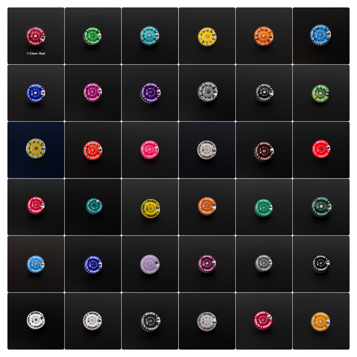 25x25x6mm Śledźca ran Śledźca  – Game Token Counter recenzja i cena