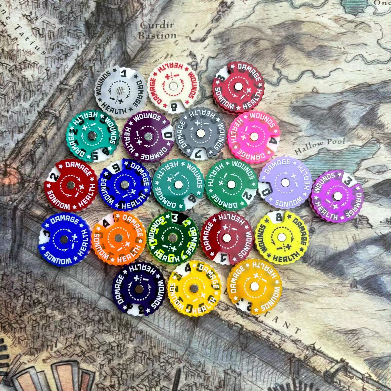 25x25x6mm Śledźca ran Śledźca  – Game Token Counter recenzja i cena